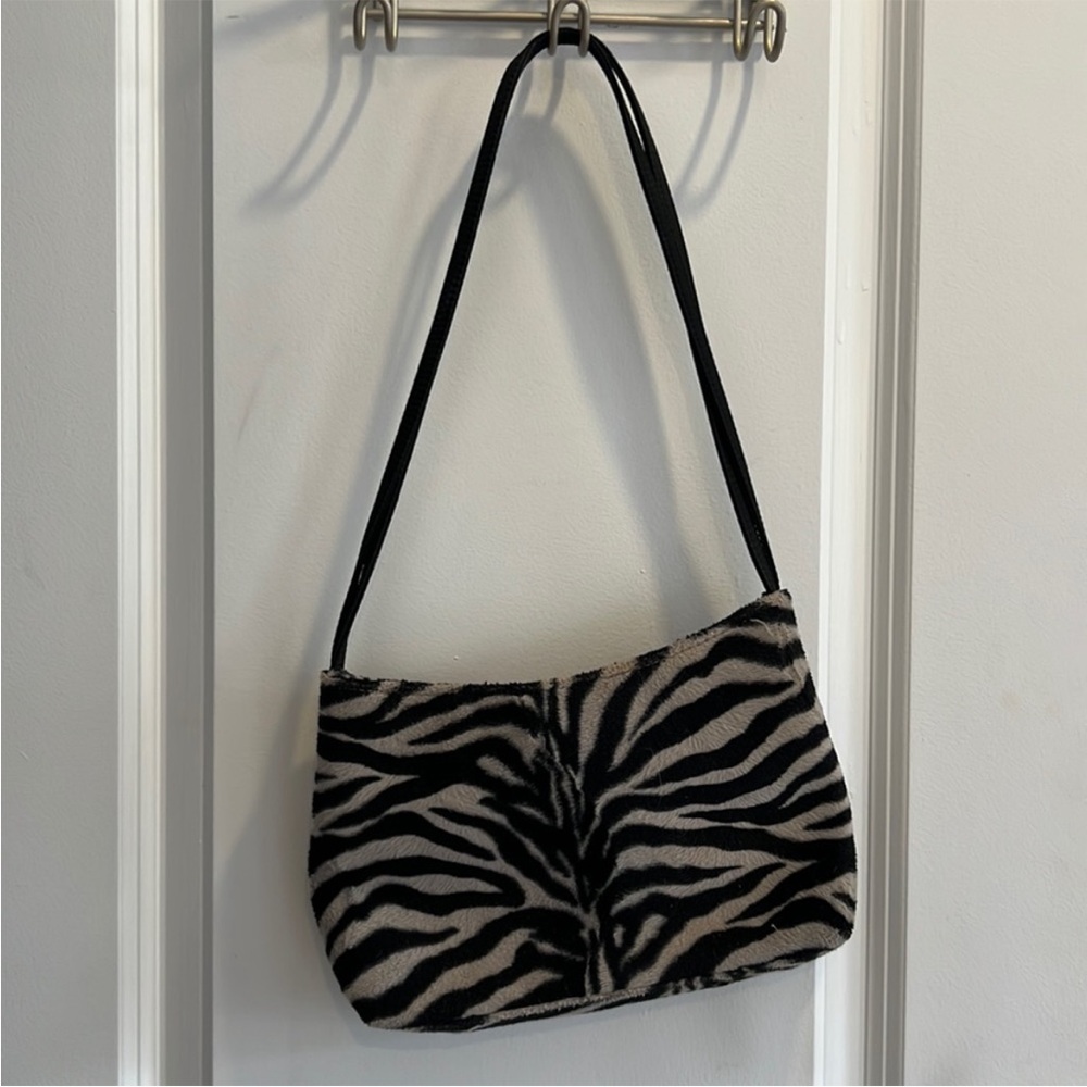 Zebra Print Shoulder Bag